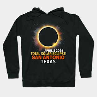 Total Solar Eclipse 04 08 24 San Antonio Texas Eclipse 2024 Hoodie